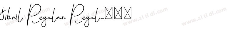 jibril Regular Regul字体转换